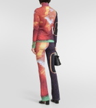 MM6 Maison Margiela Printed turtleneck top