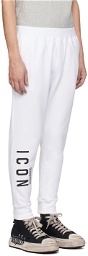 Dsquared2 White Icon Ski Sweatpants