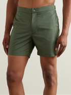 Frescobol Carioca - Rio Slim-Fit Mid-Length Recycled Swim Shorts - Green