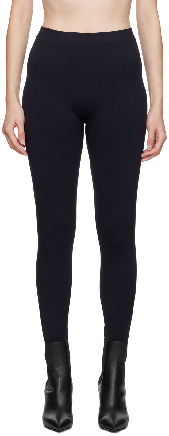 Max Mara Niagara leggings With Logo in Black