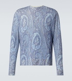 Etro Paisley silk and cashmere sweater