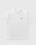 Needles S/S Mock Neck Tee - Poly Jersey White Mens Shortsleefe
