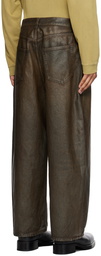 Acne Studios Taupe Super Baggy-Fit Jeans