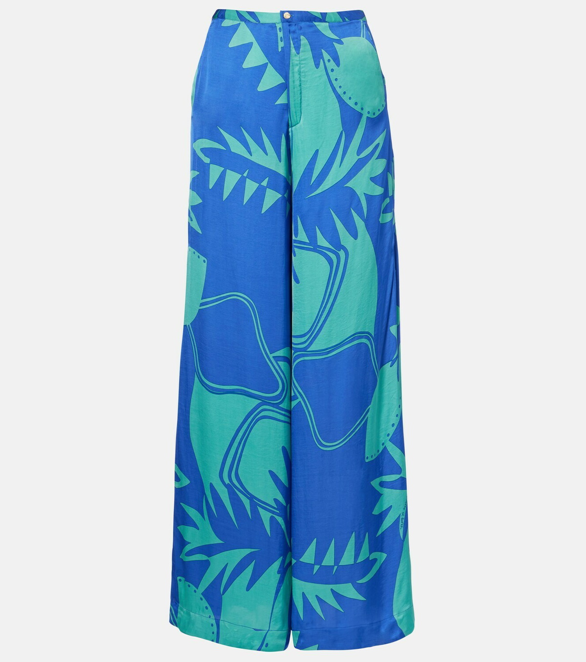 Poupette St Barth Clea printed high-rise wide-leg pants