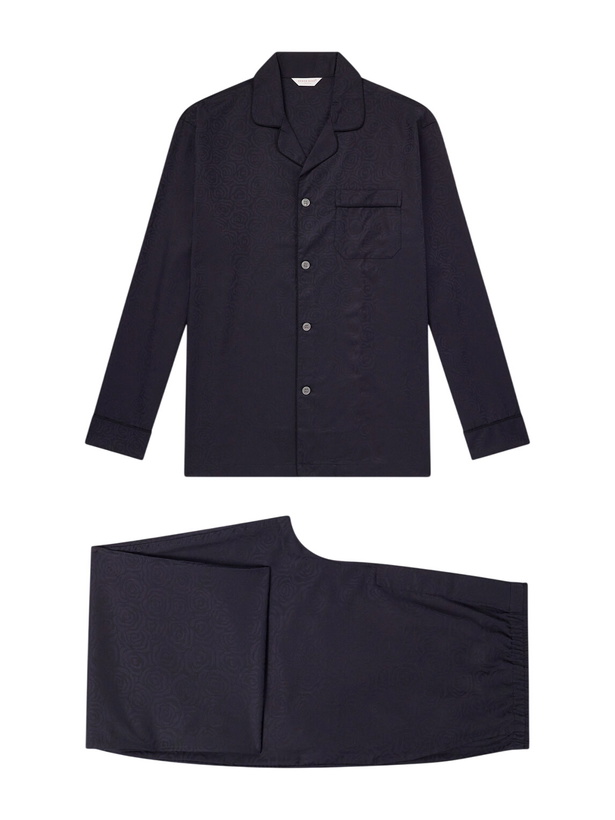 Photo: Derek Rose - Paris 17 Cotton-Poplin Pyjama Set - Black