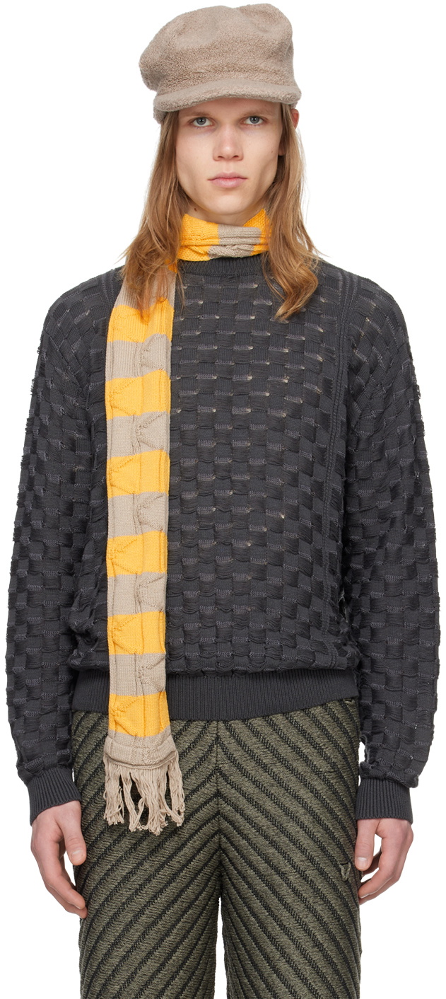 Isa Boulder Black & Orange Gradient Cardigan Isa Boulder