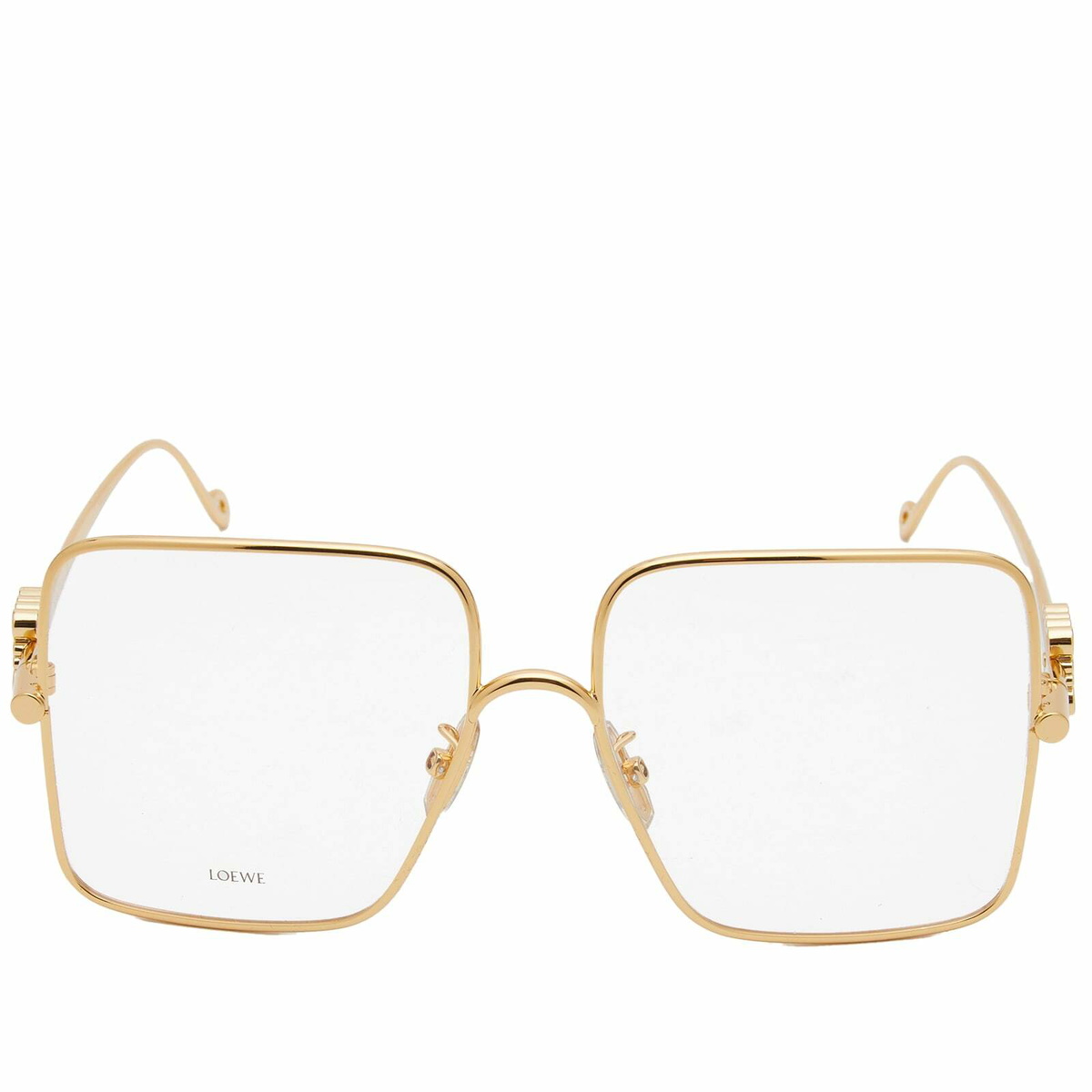 Loewe Eyewear Women's Square Glasses in Gold Loewe