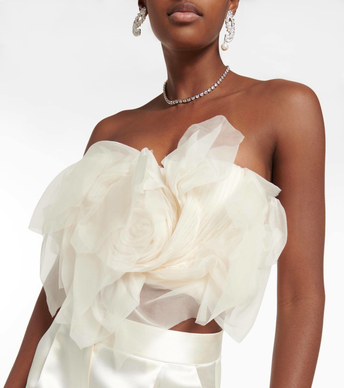 Danielle Frankel Macie silk organza bustier