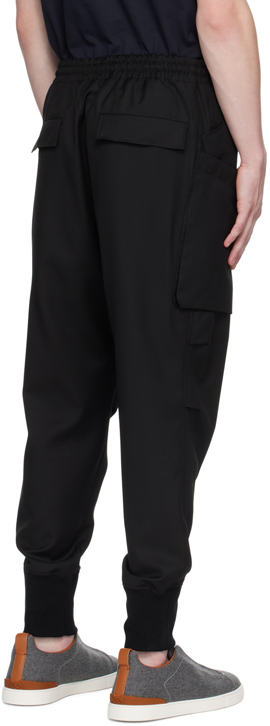 ZEGNA Black Pleated Trousers