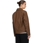Stone Island Brown 4100010 Double-Coated Cotton Ripstop Jacket
