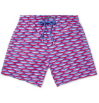 Vilebrequin - Moorea Mid-Length Printed Swim Shorts - Men - Red