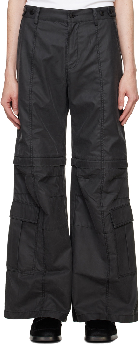 Feng Chen Wang Black 2IN1 Cargo Pants