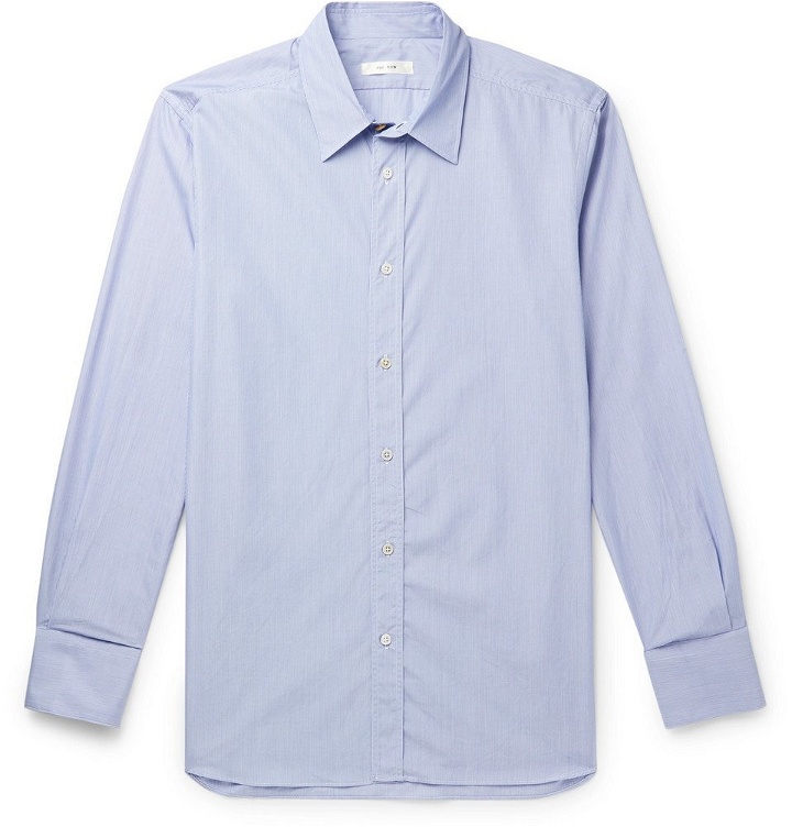Photo: The Row - Keith Striped Cotton Shirt - Blue