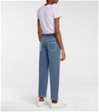 Barrie Cashmere and cotton wide-leg pants