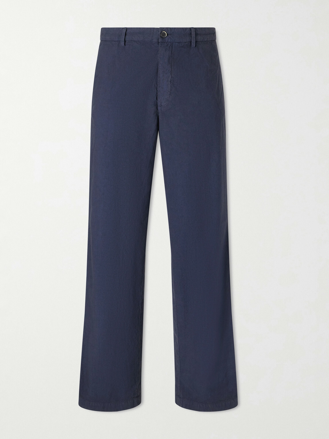 Barena - Straight-Leg Garment-Dyed Cotton Trousers - Blue