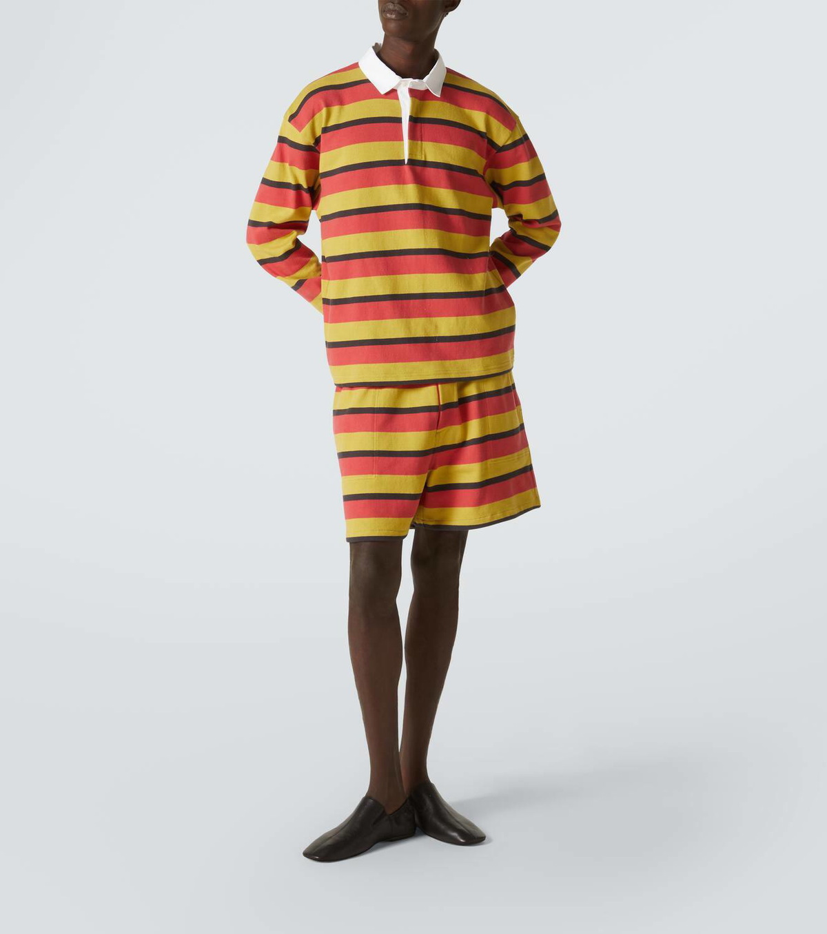 Bode Rec striped cotton polo shirt Bode