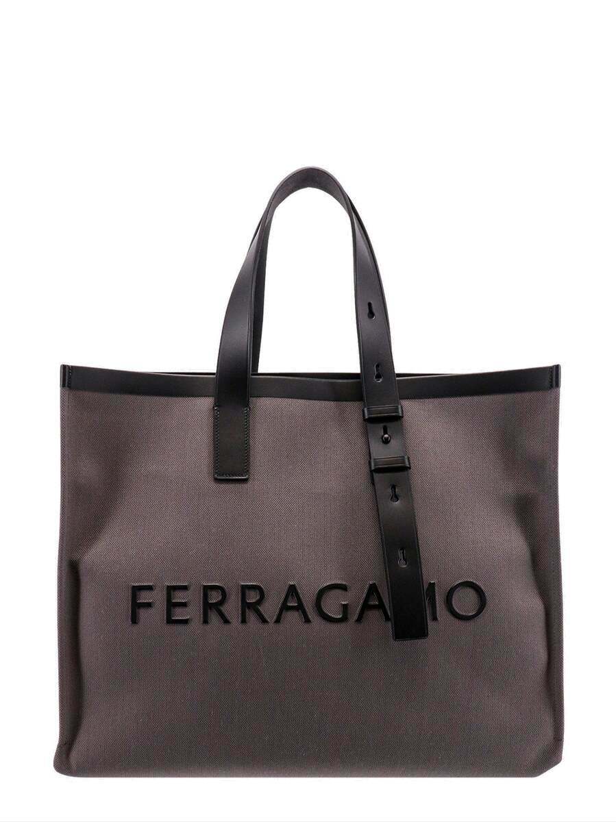 Ferragamo Shoulder Bag Grey Mens Salvatore Ferragamo