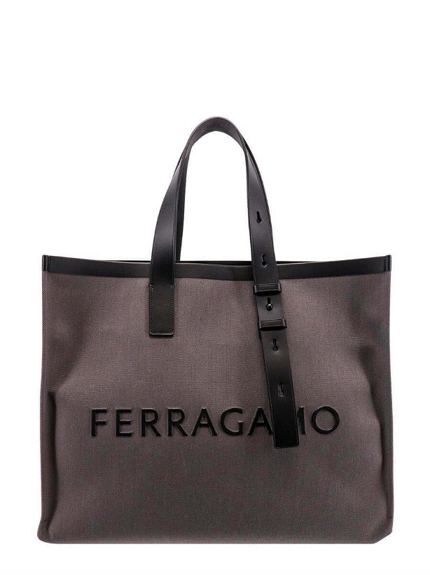 Photo: Ferragamo   Shoulder Bag Grey   Mens