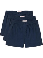 Orlebar Brown - Three-Pack Cotton Boxer Shorts - Blue