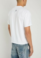 Warren Lotas Chrome Gunslinger Printed Cotton T-shirt White And Blue