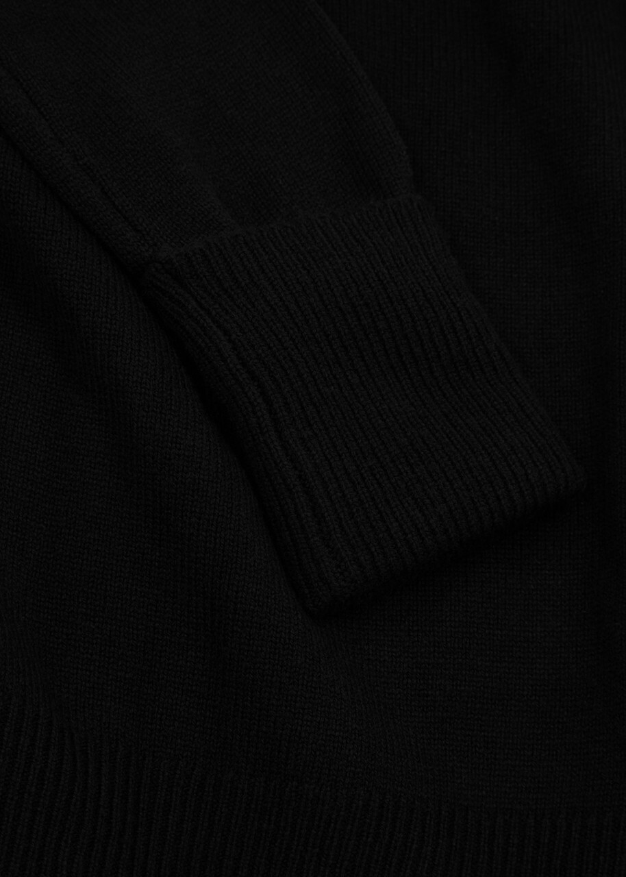 Paige Raundi Cut-out Wool-blend Jumper Black