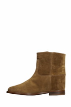 Via Roma 15 Ankle Boots Inside Wedge In Leather Color Suede