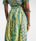 Etro Printed cotton maxi skirt