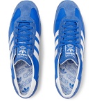adidas Originals - SL 72 Faux Leather, Faux Suede and Shell Sneakers - Blue
