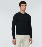 Tom Ford Ribbed-knit jersey Henley shirt