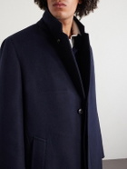UMIT BENAN - Richard Virgin Wool and Cashmere-Blend Coat - Blue