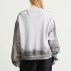 Acne Studios Women's Franziska Marker Bow Sweatshirt in Pale Grey Melange