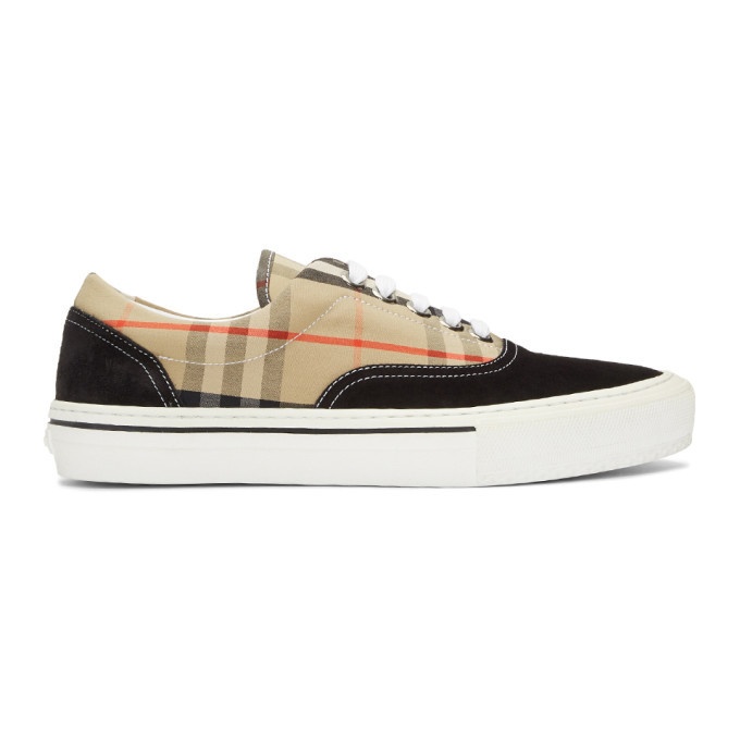 Photo: Burberry Beige and Black Wilson Sneakers