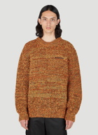 Burberry - Embroidered Logo Sweater in Orange