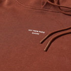 Drôle de Monsieur Men's Centre Logo Popover Hoody in Brown