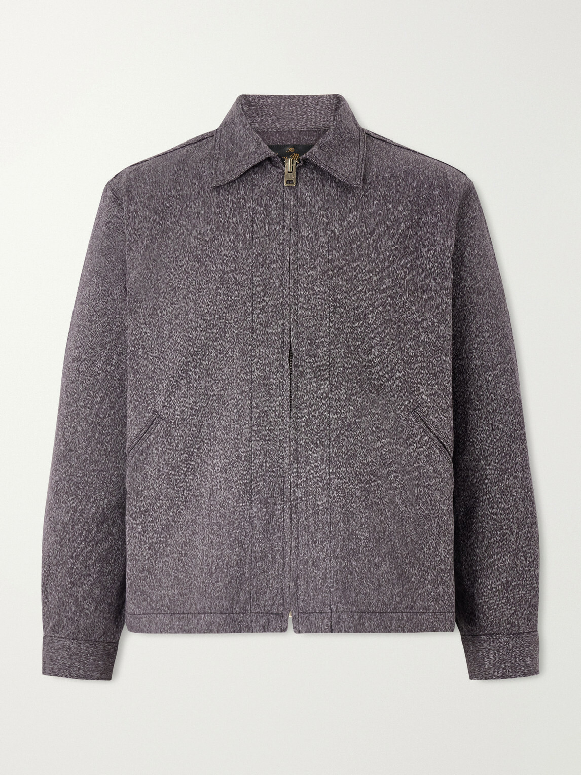 FULLCOUNT - Mock Twist Denim Zip-Up Jacket - Gray