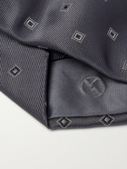 GIORGIO ARMANI - Silk-Jacquard Tie - Blue