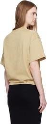 Jil Sander Beige Logo T-shirt