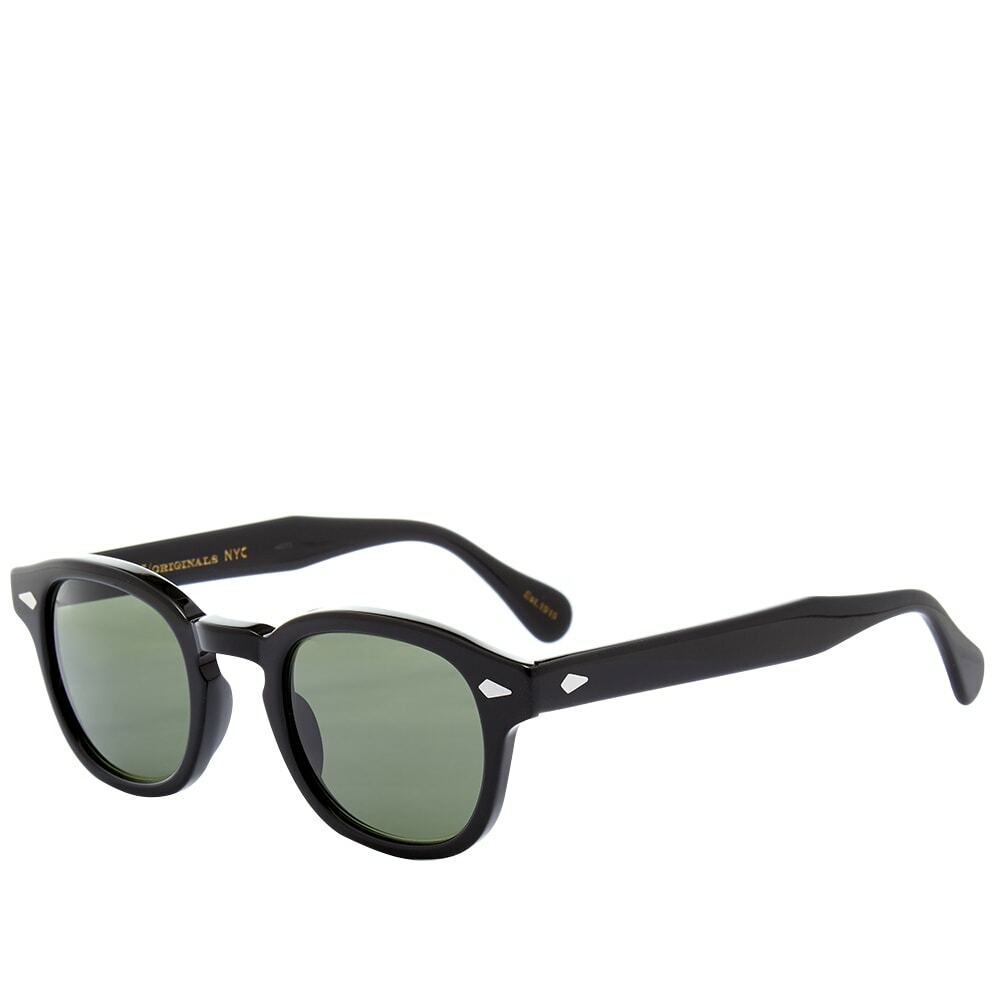 Photo: Moscot Lemtosh Sunglasses in Black/G15