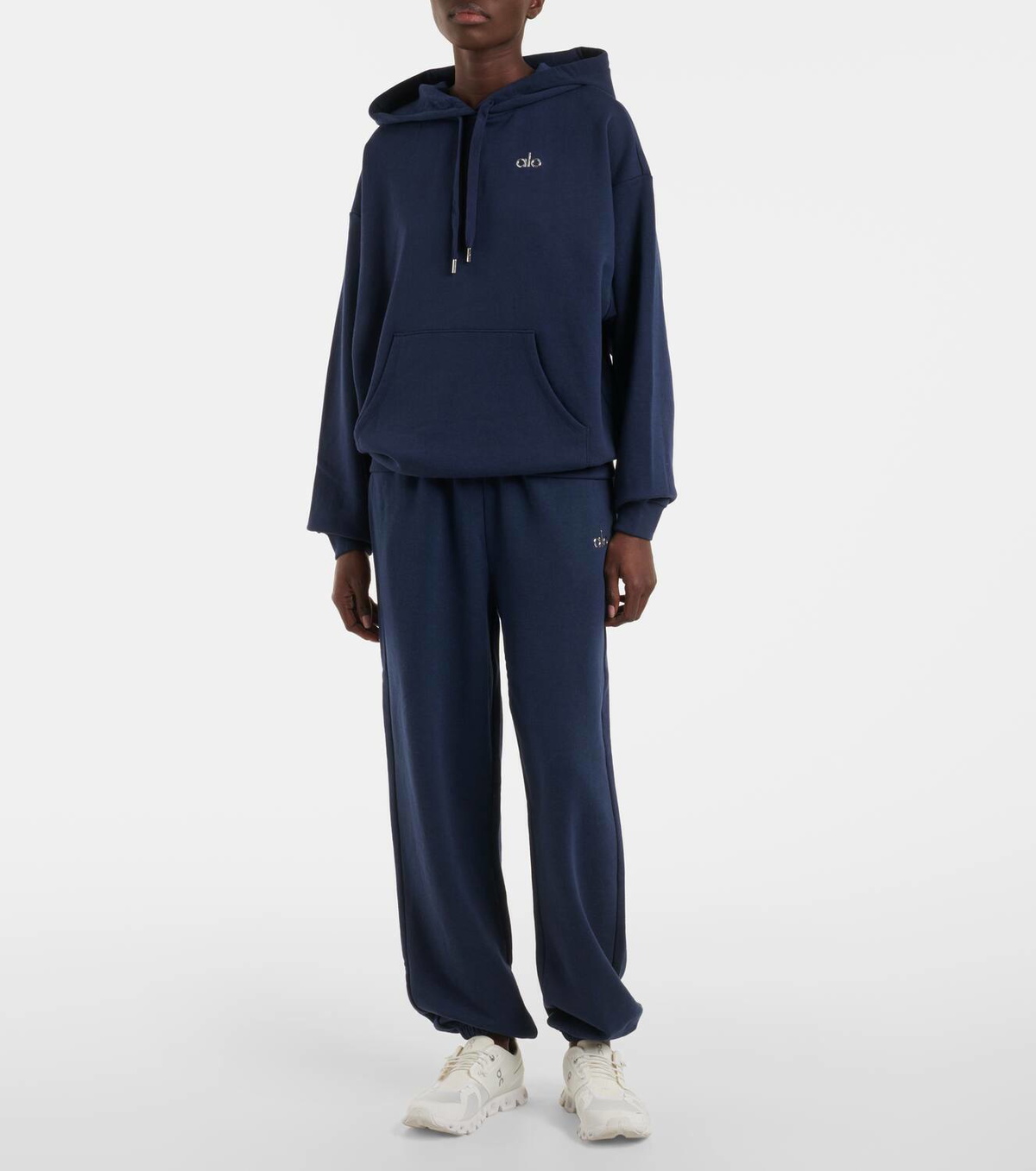Alo Yoga Accolade cotton-blend jersey hoodie Alo Yoga