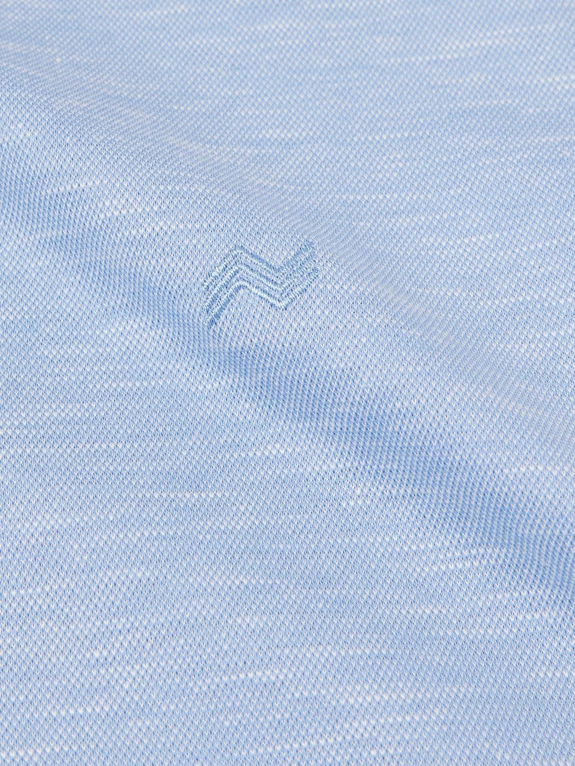 Missoni - Space-Dyed Cotton and Linen-Blend Piqué T-Shirt - Blue