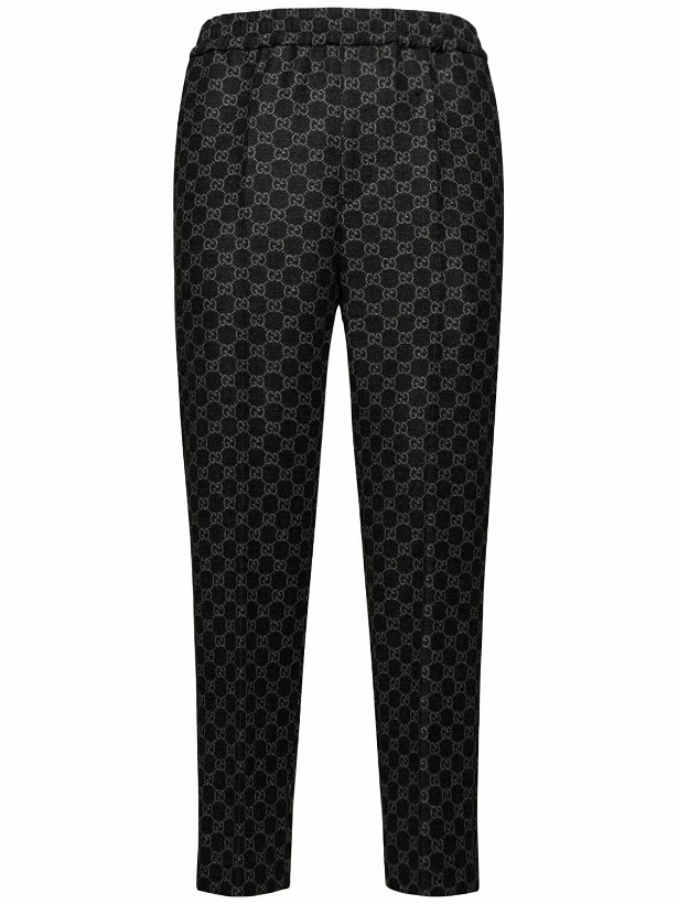 Photo: GUCCI - Gg Soft Brushed Wool Flannel Pants