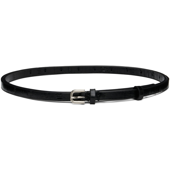 Photo: Dries Van Noten Black Pin-Buckle Belt