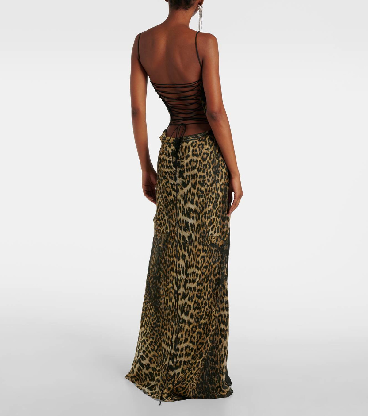 Jean Paul Gaultier Leopard-print tulle gown Jean Paul Gaultier