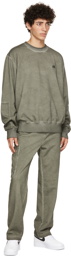 Helmut Lang Khaki Military Sweatshirt