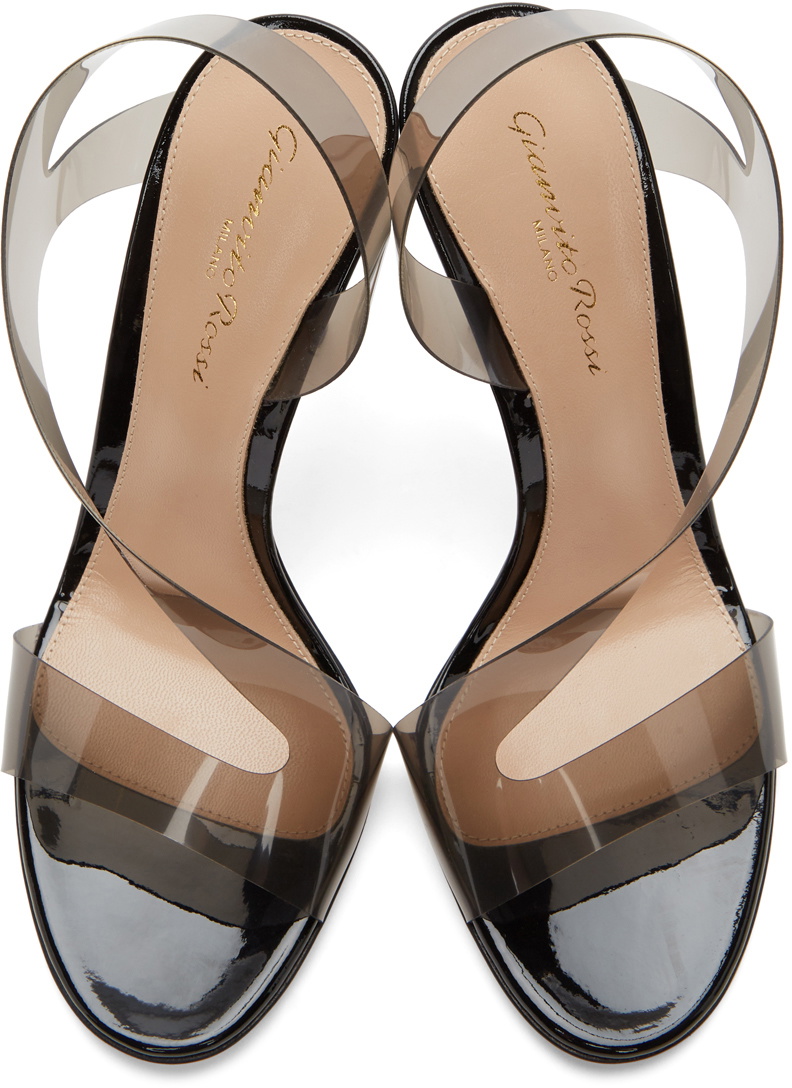 Gianvito Rossi Black Metropolis 105 Heeled Sandals