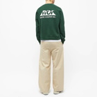 Reese Cooper Men's Moutain Logo Crew Sweat in Forest Green