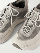 ROA - Sella Rubber-Trimmed ProWave Jacquard Trail Sneakers - Gray