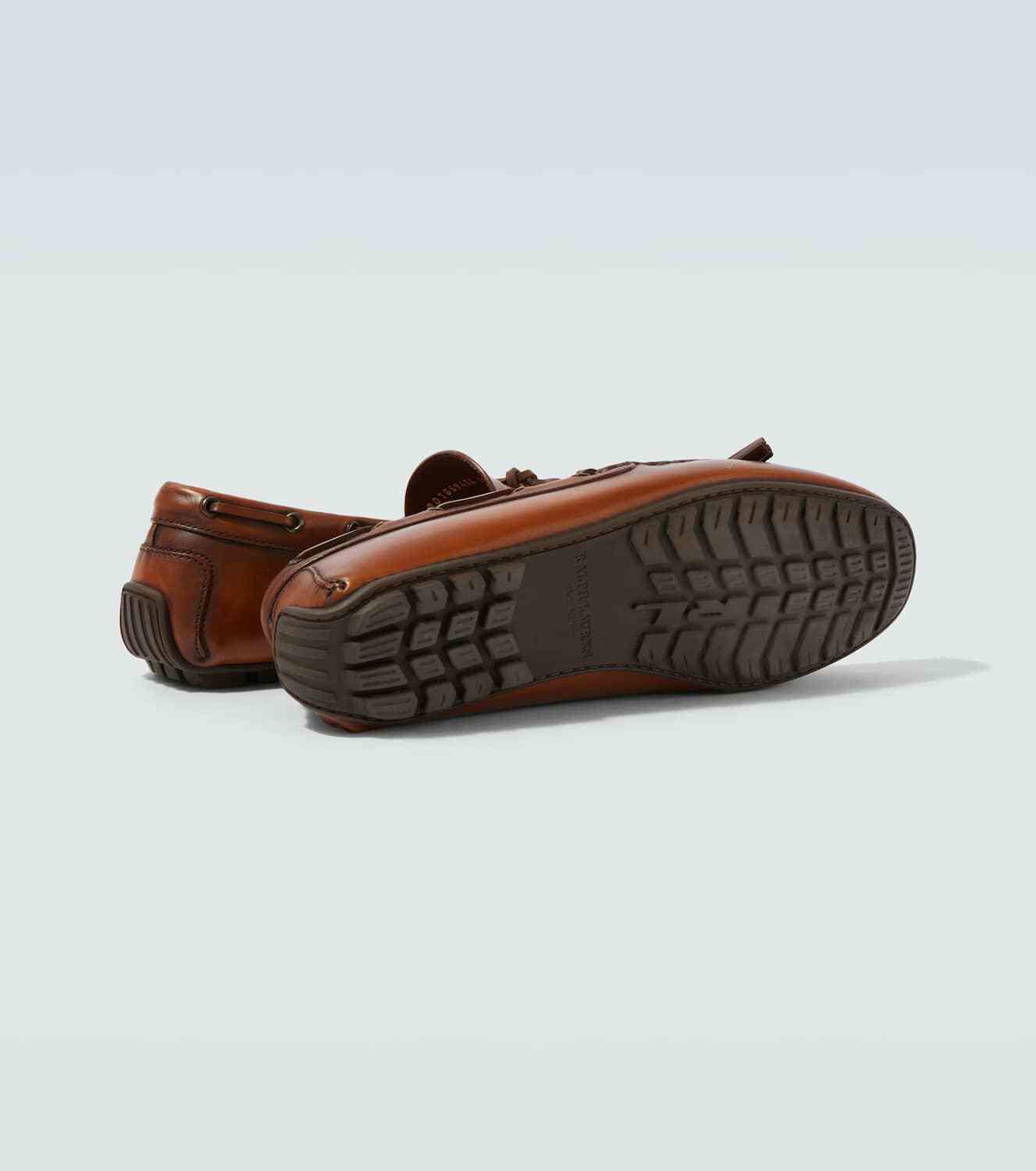 Ralph Lauren Purple Label Harold leather boat shoes