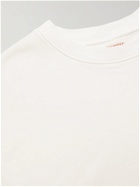 KAPITAL - Printed Loopback Cotton-Jersey Sweatshirt - White