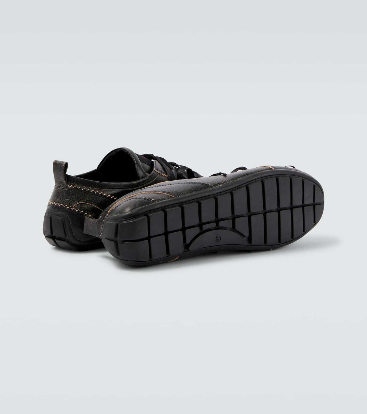 Simone Rocha Ballerina Grip leather sneakers